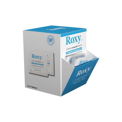 Roxy 16mg 7-Hydroxymitragynine 30 Blister Pack Display