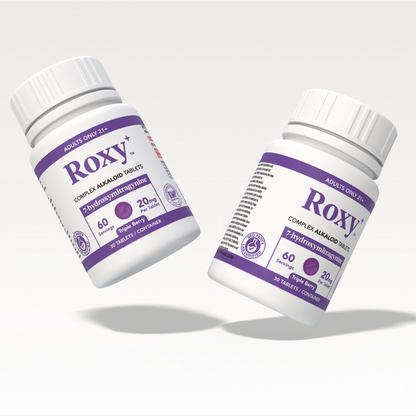 Roxy+ 20mg 7-Hydroxymitragynine 30 Flavored Tablets / Jar