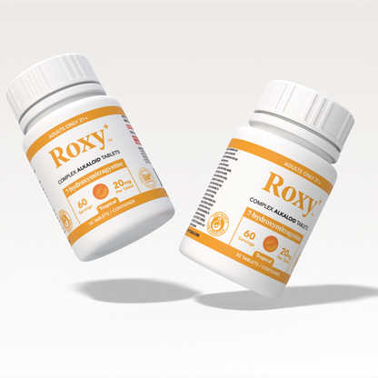 Roxy+ 20mg 7-Hydroxymitragynine 30 Flavored Tablets / Jar