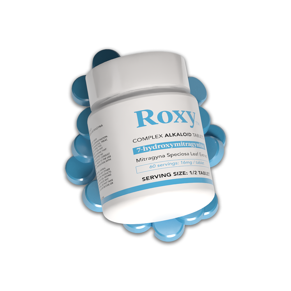 Roxy 16mg 7-Hydroxymitragynine 30 Tablets / Jar